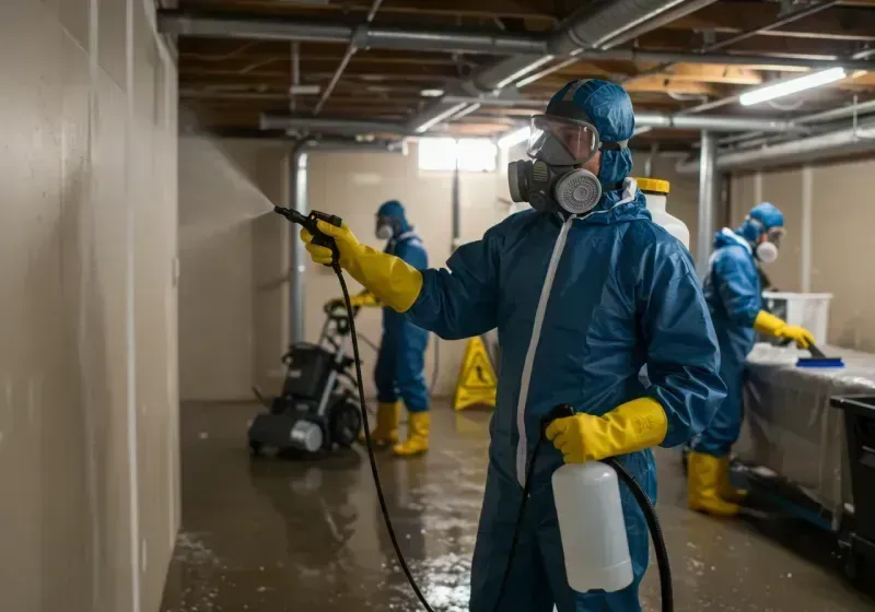 Basement Sanitization and Antimicrobial Treatment process in Crandon, WI